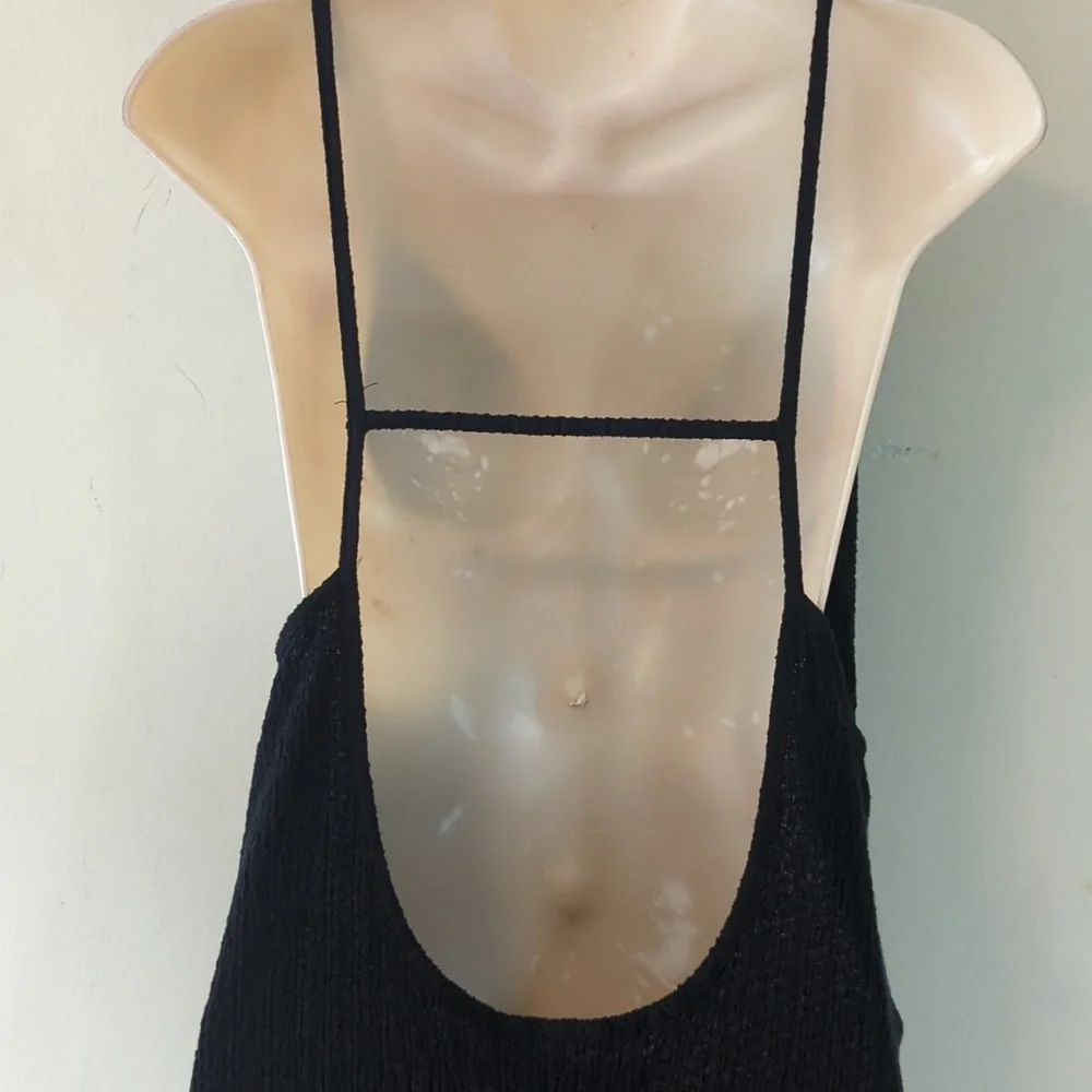 Free People Beach Textured True Wrap Strappy Maxi Dress L - Picture 5 of 16